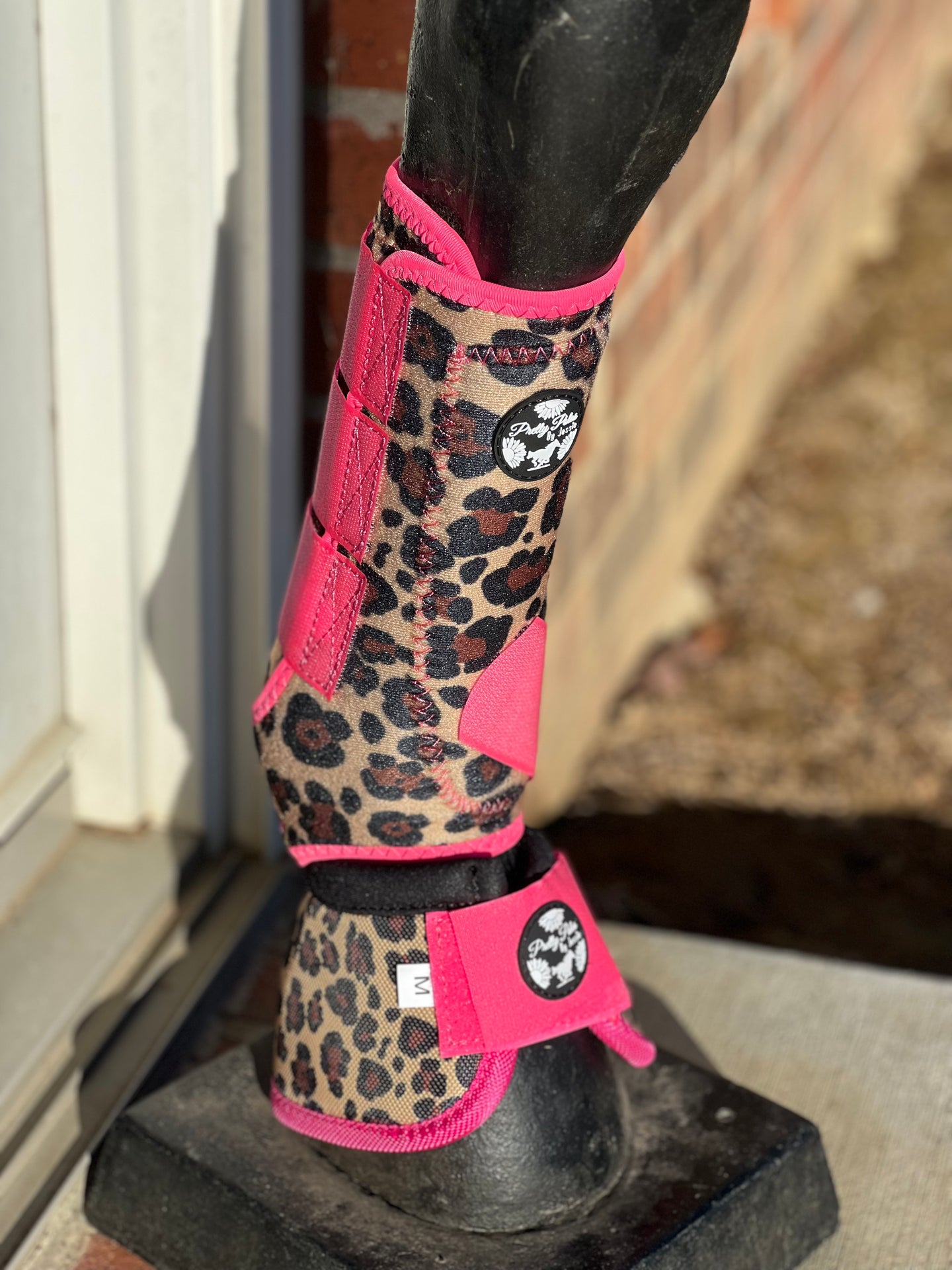 Cheetah with Hot Pink Sport Boots