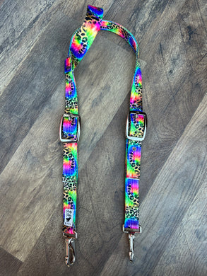 Tie Dye Cheetah Headstall