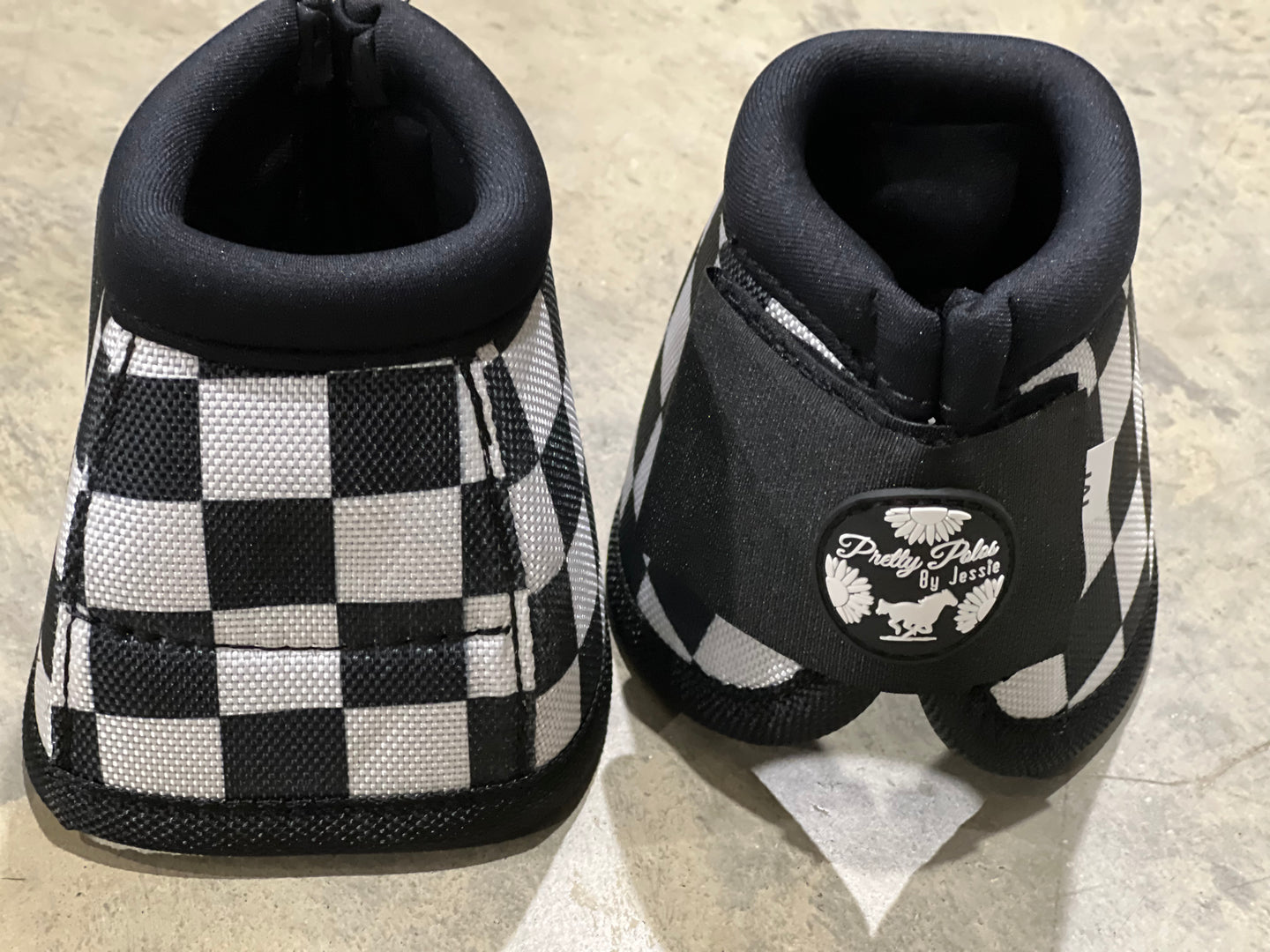 Checkered Flag Bell Boots