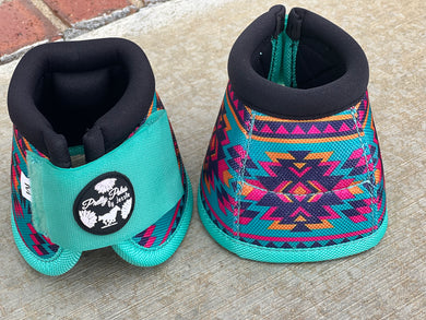 Mint Aztec Bell Boots