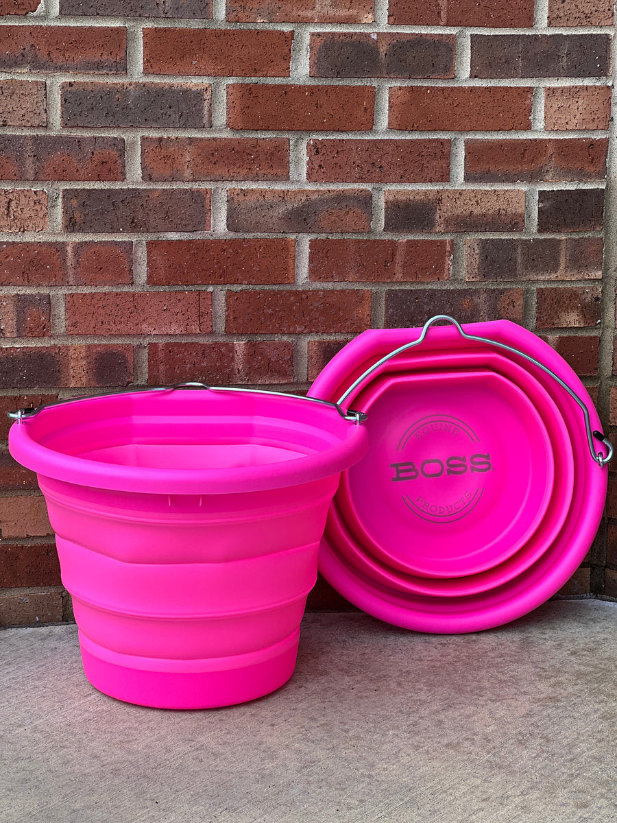 Hot Pink Boss Bucket – Pretty Polos By Jessie & Lopin' With Grace Tack LLC
