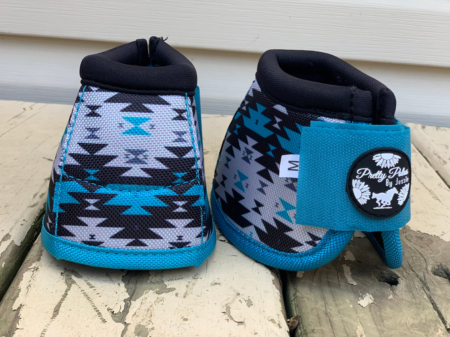 Turquoise Aztec Bell Boots
