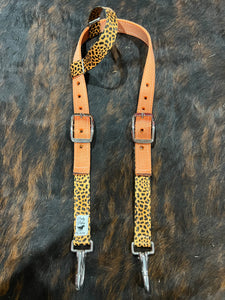 Coral Cheetah Headstall