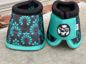 Turquoise squash Bell Boots