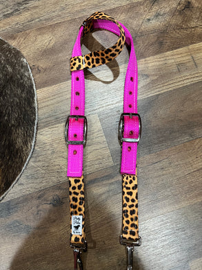 Fushia Cheetah Headstall