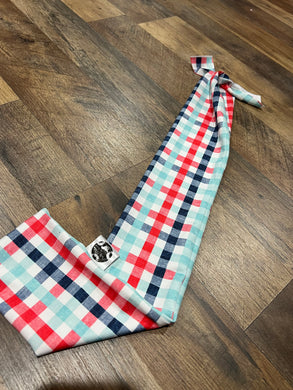 Red, White, Blue Plaid Tailbag