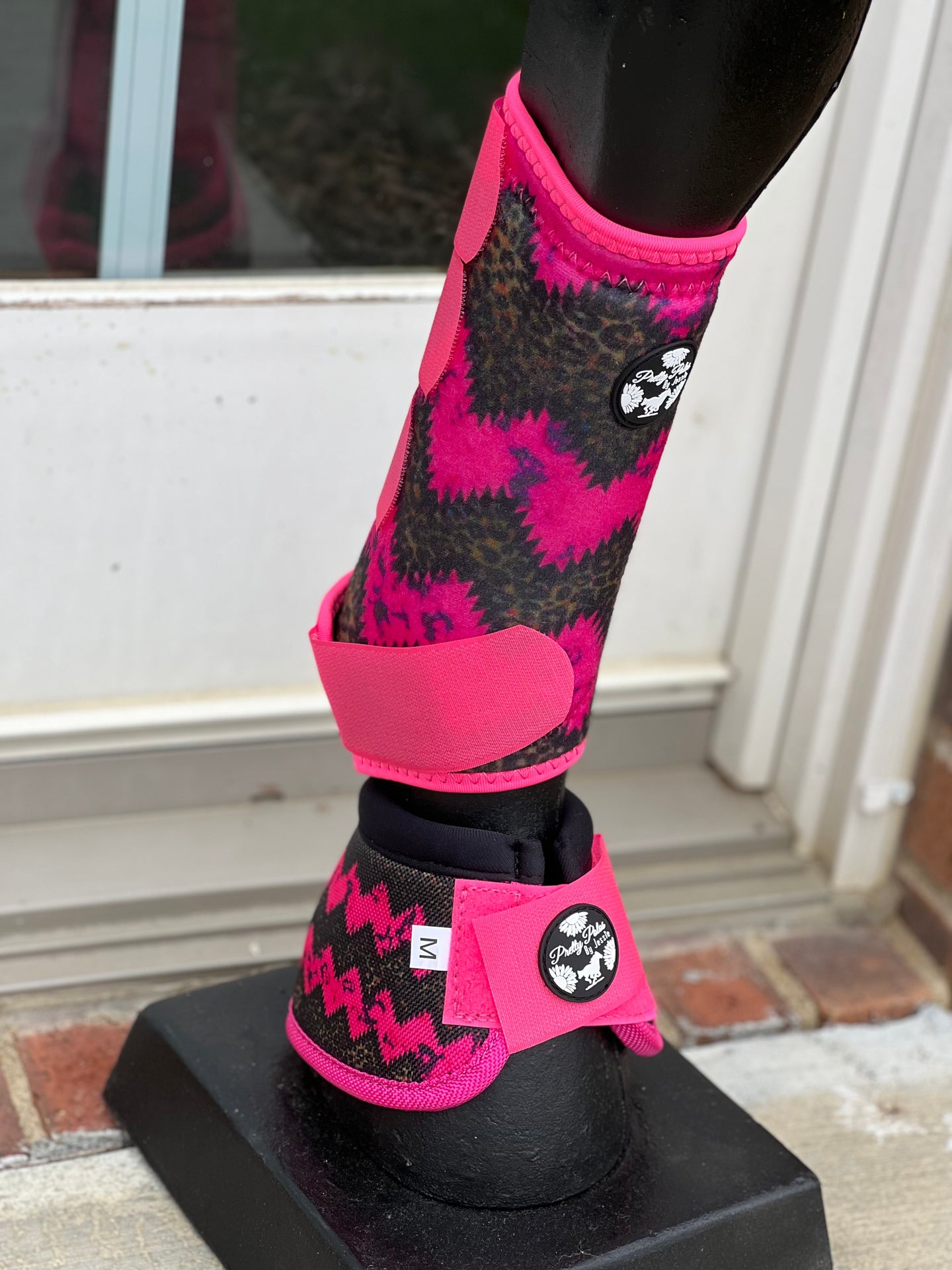 Pink Cheetah Chevron Sport Boots
