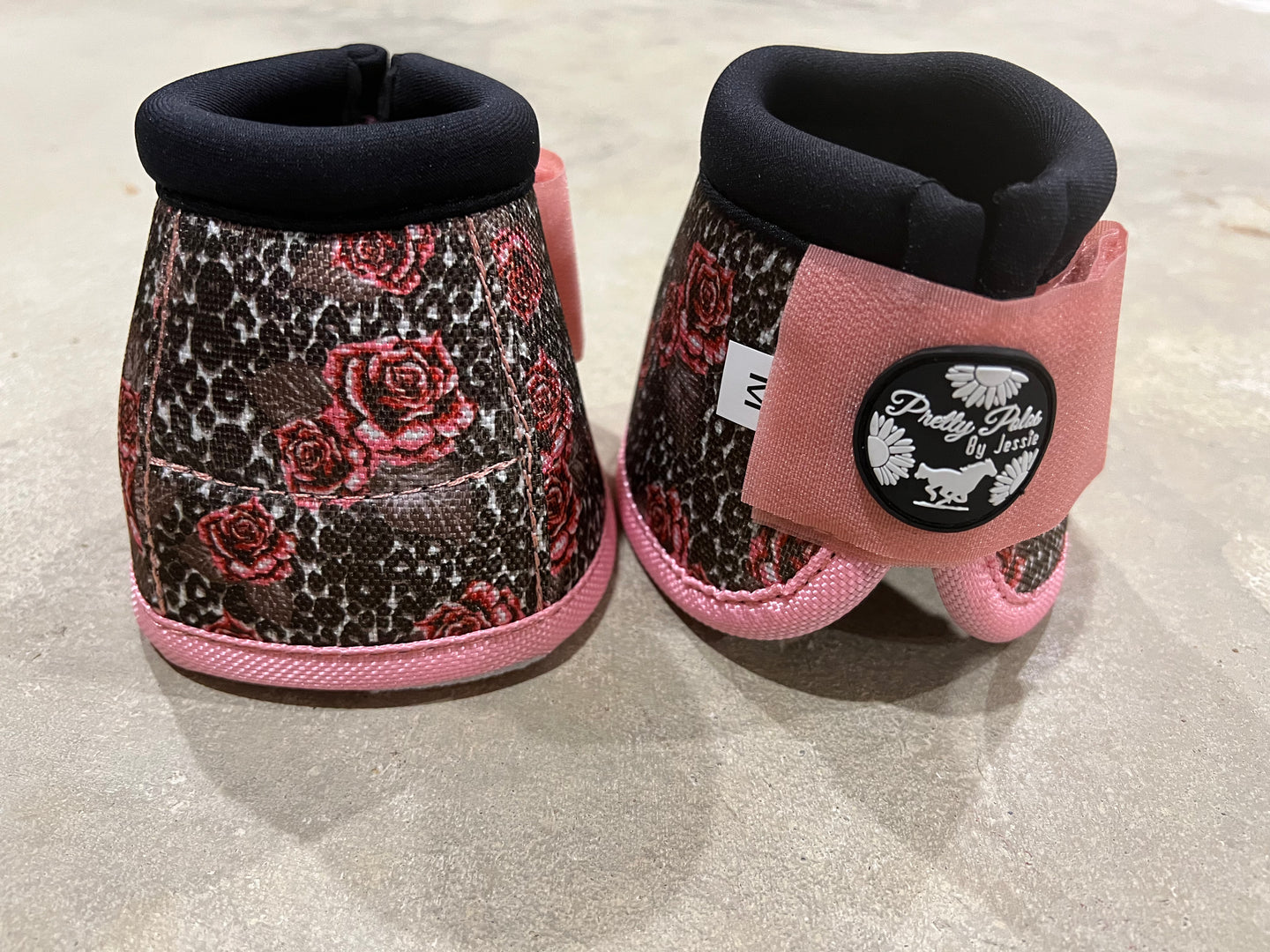 Rose Cheetah Bell Boots