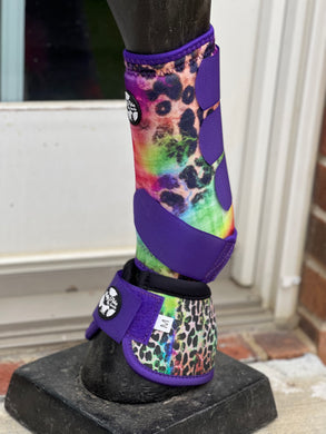 Tie Dye Cheetah Sport Boots