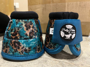 Turquoise Cheetah Stone Bell Boots