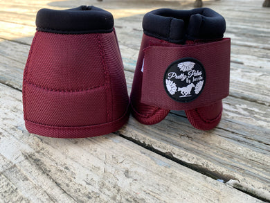 Maroon bell boots