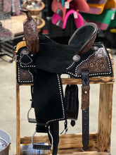Load image into Gallery viewer, Black Betty Tooled Lightweight Saddle