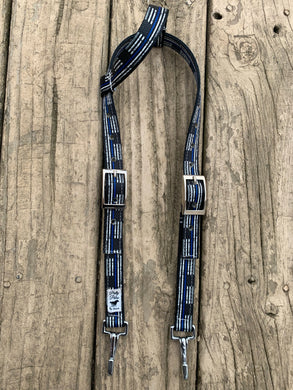 Thin blue line 1 inch headstall