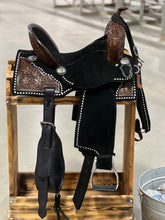 Load image into Gallery viewer, Black Betty Tooled Lightweight Saddle