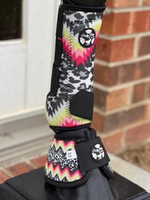 Snow Cheetah Chevron Sport Boots