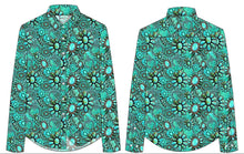 Load image into Gallery viewer, YOUTH Old Fashioned Turquoise Jewel Rodeo Shirt