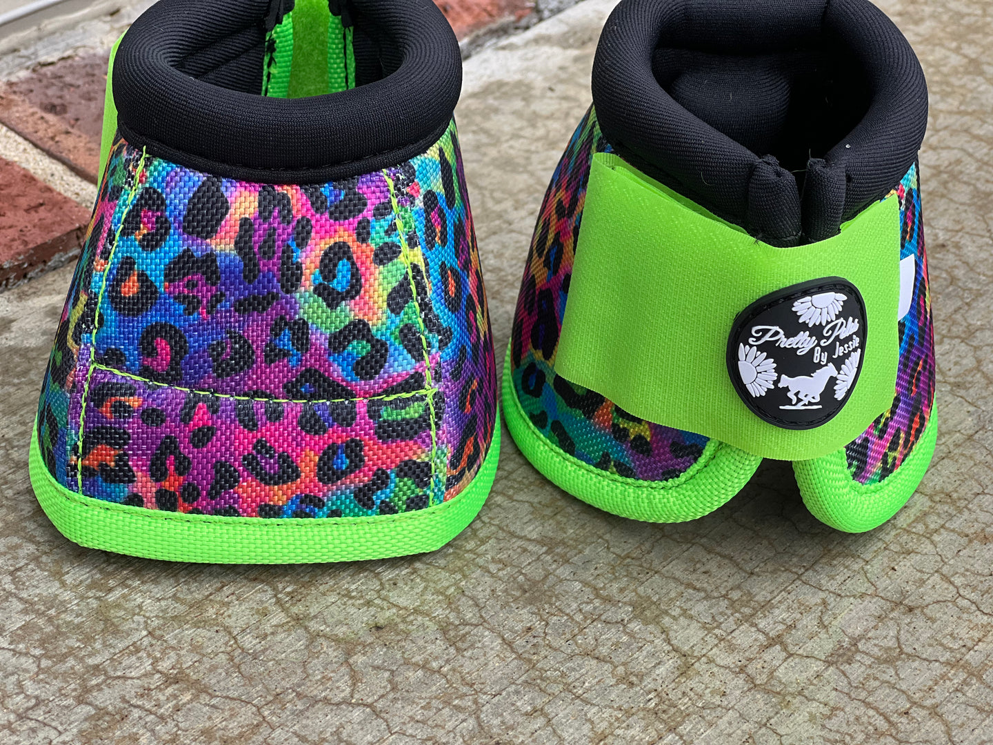 Lime Lisa Cheetah Bell Boots
