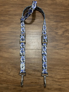 Back the blue headstall 1 inch