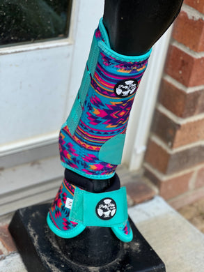 Mint Aztec Sport Boots