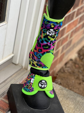 Lime Lisa Cheetah Sport Boots